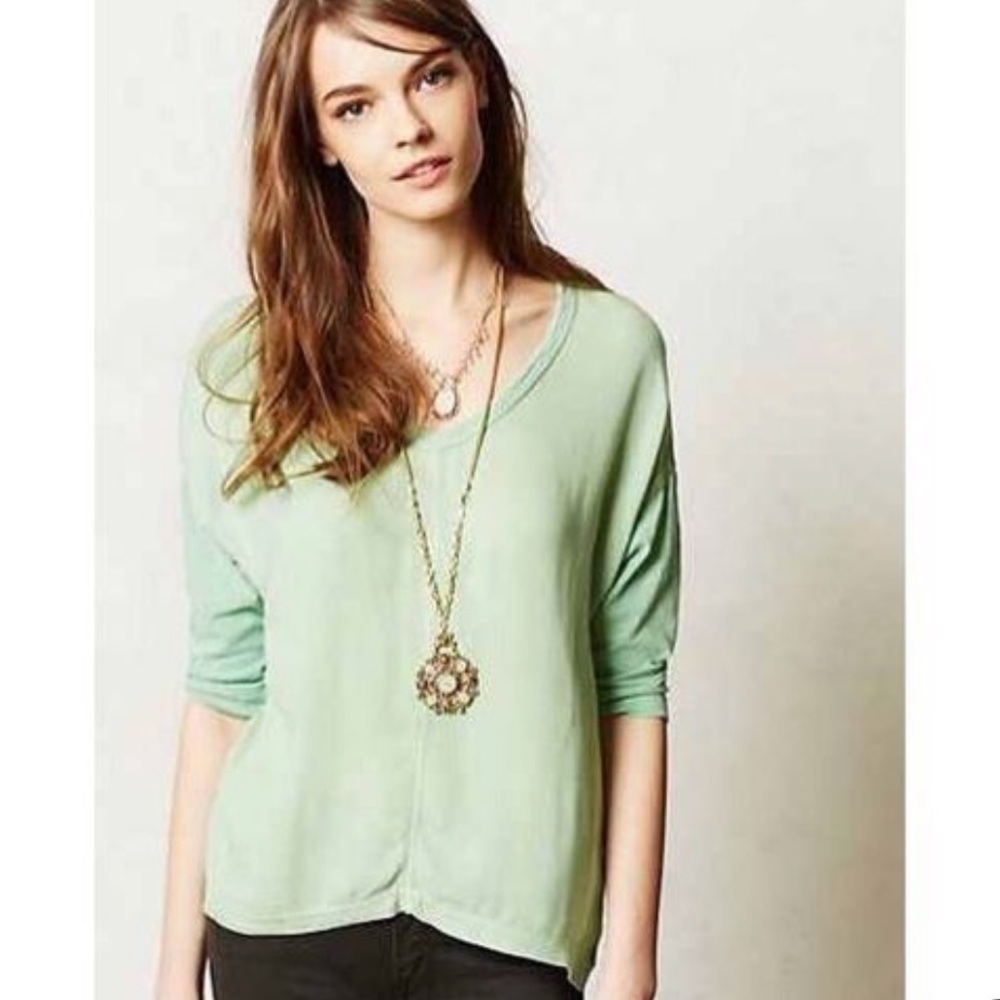 GUC Left of Center Mint Duet Dolman Sleeve Top